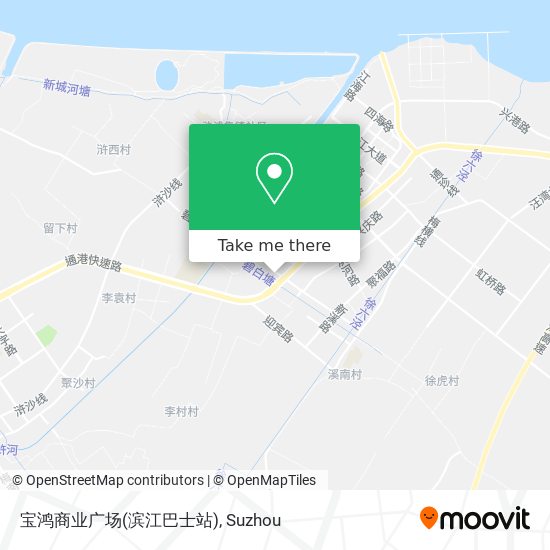 宝鸿商业广场(滨江巴士站) map