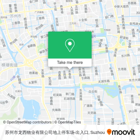 苏州市龙西物业有限公司地上停车场-出入口 map