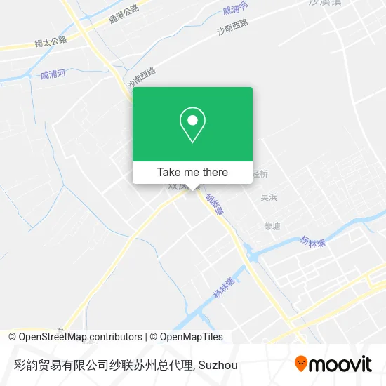 彩韵贸易有限公司纱联苏州总代理 map