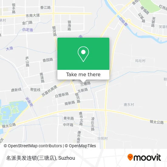 名派美发连锁(三塘店) map