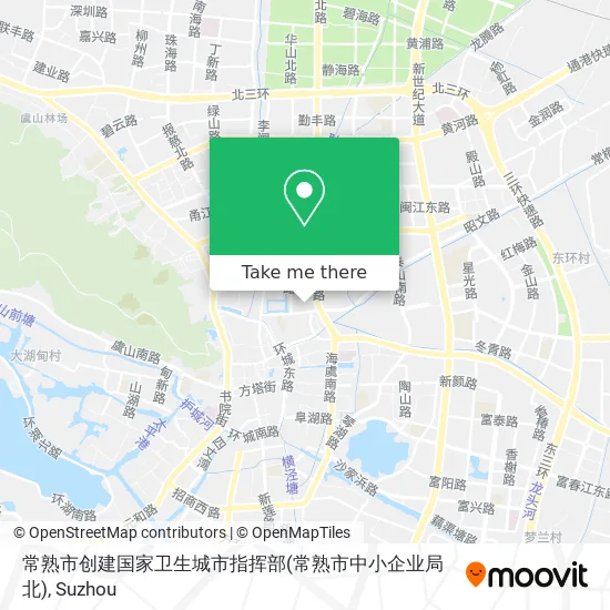 常熟市创建国家卫生城市指挥部(常熟市中小企业局北) map