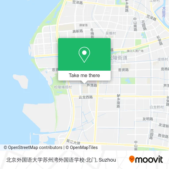 北京外国语大学苏州湾外国语学校-北门 map