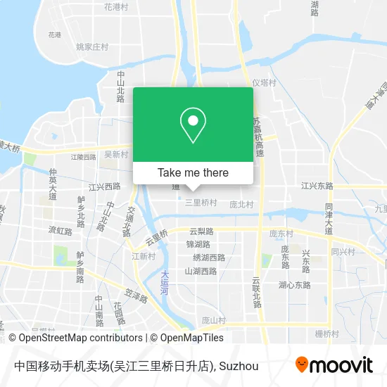 中国移动手机卖场(吴江三里桥日升店) map