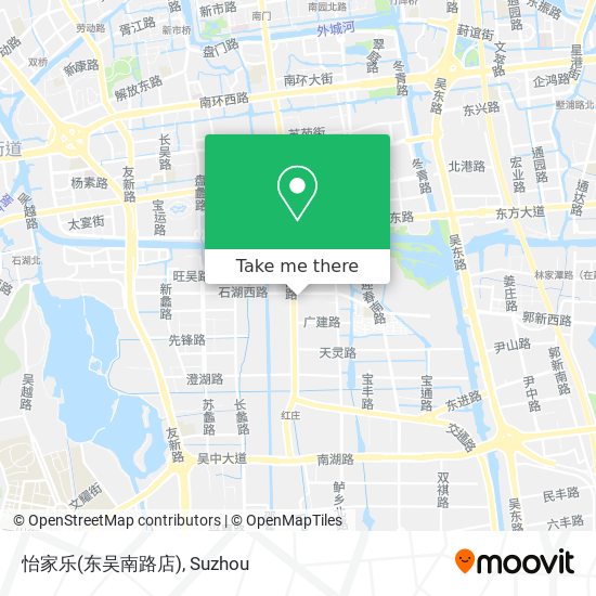 怡家乐(东吴南路店) map