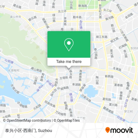 泰兴小区-西南门 map