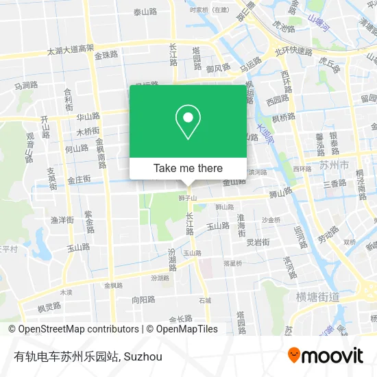 有轨电车苏州乐园站 map