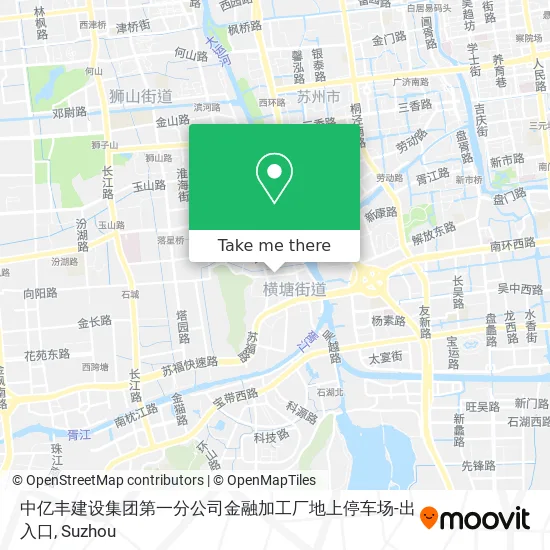 中亿丰建设集团第一分公司金融加工厂地上停车场-出入口 map