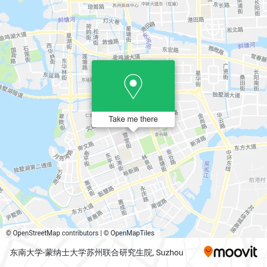 东南大学-蒙纳士大学苏州联合研究生院 map