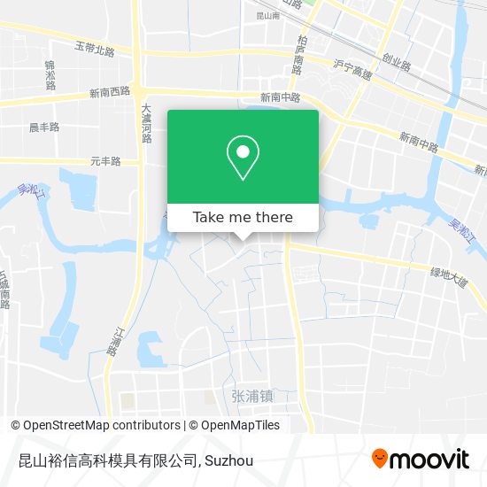 昆山裕信高科模具有限公司 map