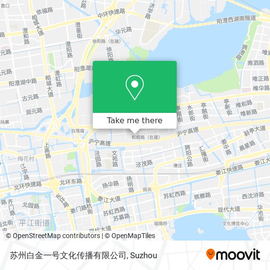苏州白金一号文化传播有限公司 map