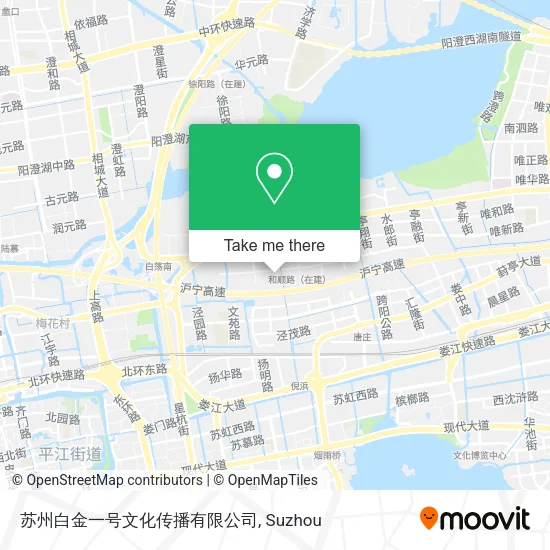 苏州白金一号文化传播有限公司 map
