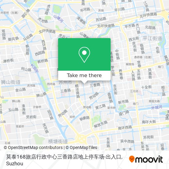 莫泰168旅店行政中心三香路店地上停车场-出入口 map