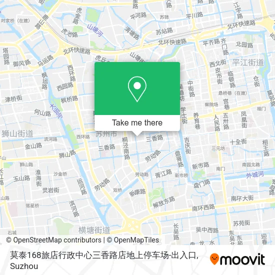 莫泰168旅店行政中心三香路店地上停车场-出入口 map