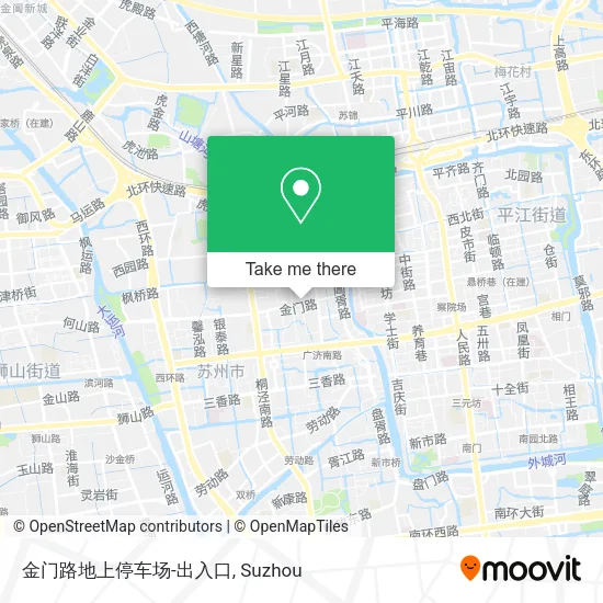 金门路地上停车场-出入口 map