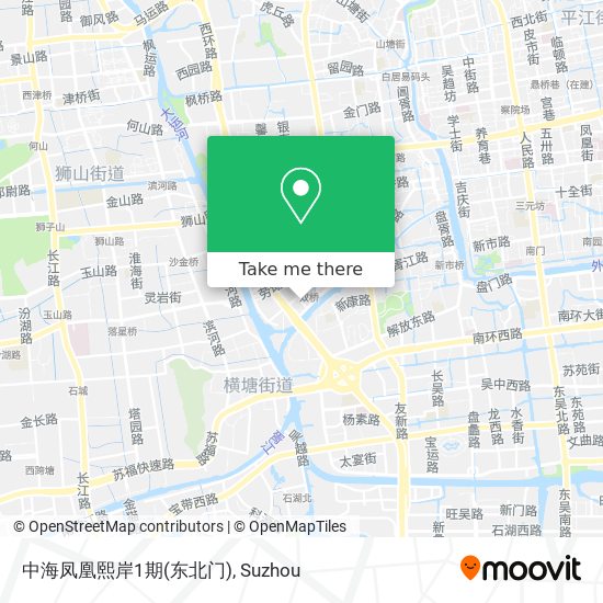 中海凤凰熙岸1期(东北门) map