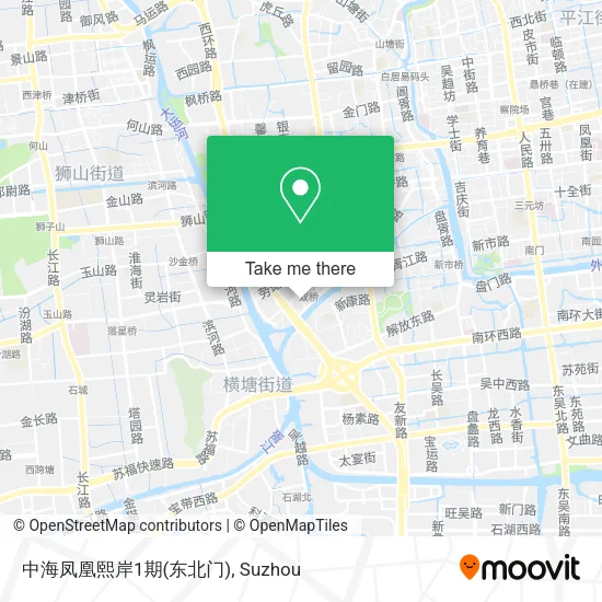 中海凤凰熙岸1期(东北门) map