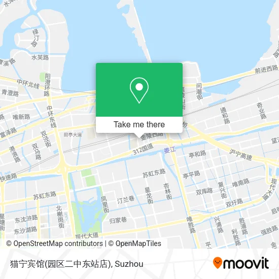 猫宁宾馆(园区二中东站店) map