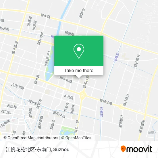 江帆花苑北区-东南门 map