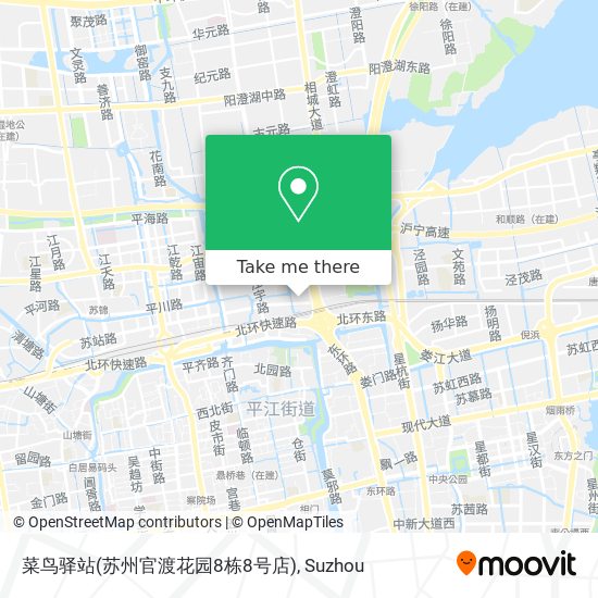 菜鸟驿站(苏州官渡花园8栋8号店) map