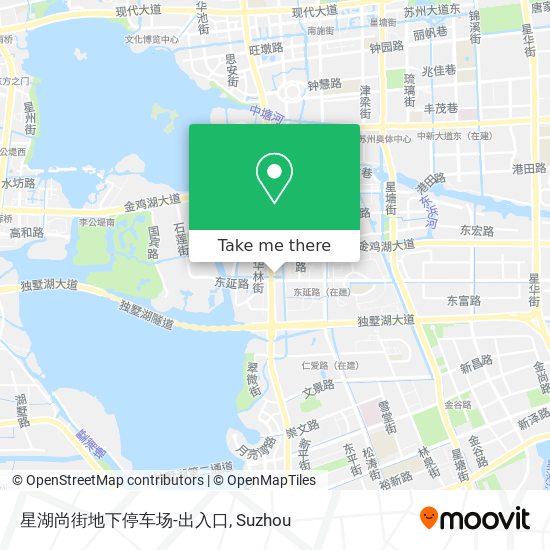 星湖尚街地下停车场-出入口 map