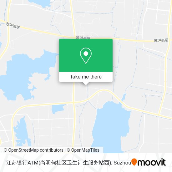 江苏银行ATM(尚明甸社区卫生计生服务站西) map