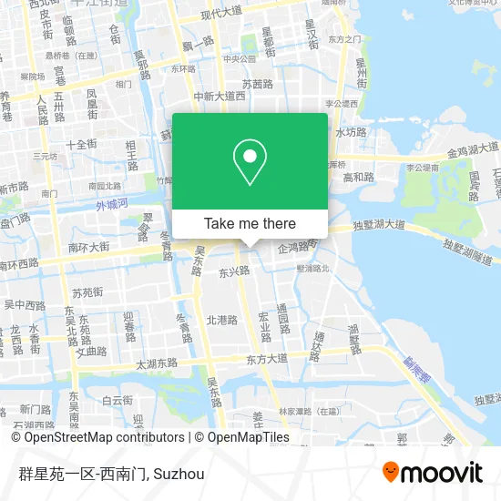 群星苑一区-西南门 map