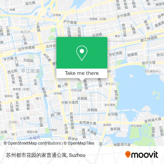 苏州都市花园的家普通公寓 map