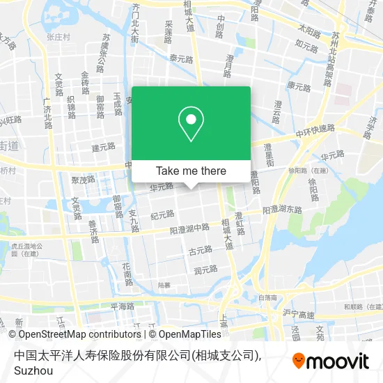 中国太平洋人寿保险股份有限公司(相城支公司) map