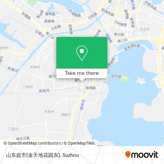 山东超市(金天地花园东) map