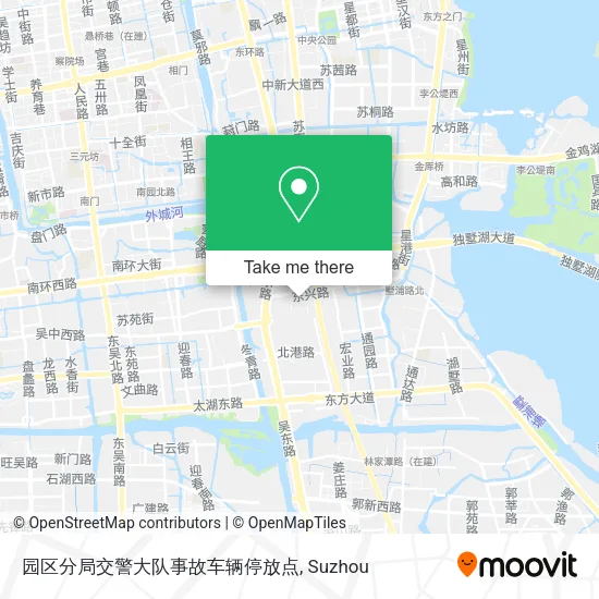 园区分局交警大队事故车辆停放点 map