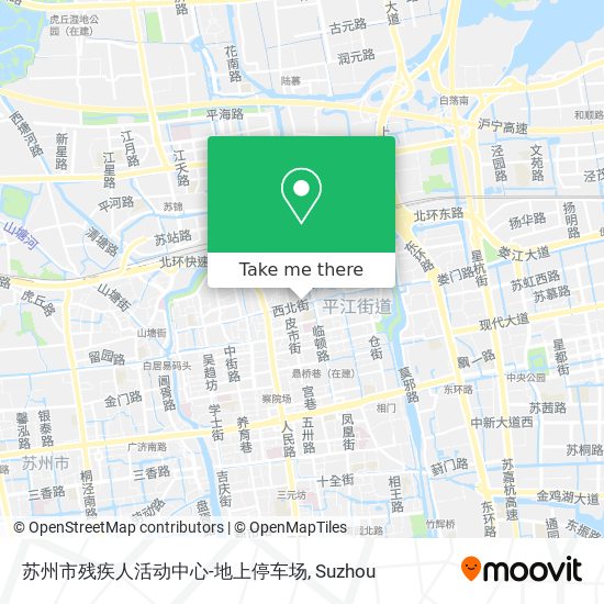 苏州市残疾人活动中心-地上停车场 map