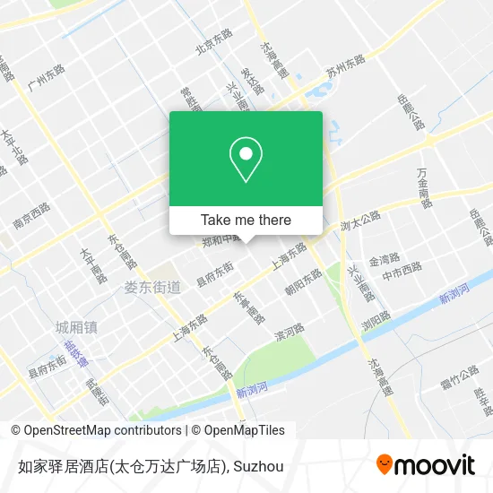 如家驿居酒店(太仓万达广场店) map