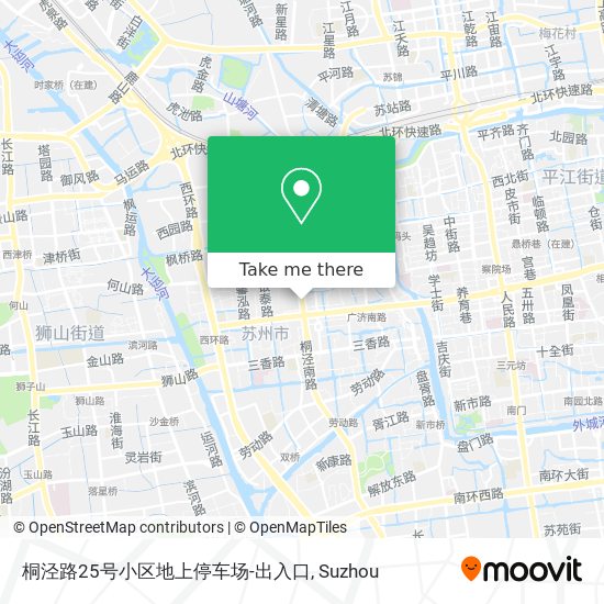 桐泾路25号小区地上停车场-出入口 map