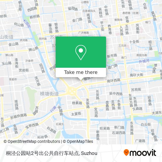 桐泾公园站2号出公共自行车站点 map