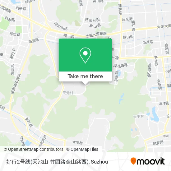 好行2号线(天池山-竹园路金山路西) map
