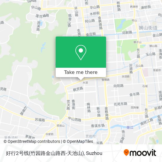 好行2号线(竹园路金山路西-天池山) map