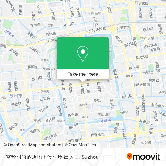富驿时尚酒店地下停车场-出入口 map