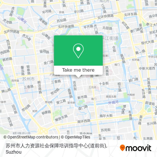 苏州市人力资源社会保障培训指导中心(道前街) map