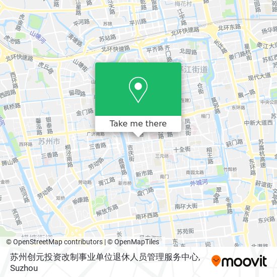 苏州创元投资改制事业单位退休人员管理服务中心 map