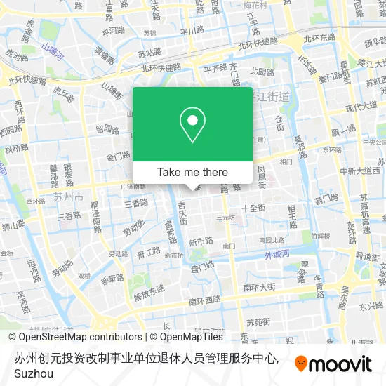 苏州创元投资改制事业单位退休人员管理服务中心 map