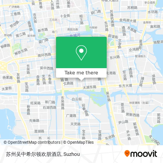 苏州吴中希尔顿欢朋酒店 map