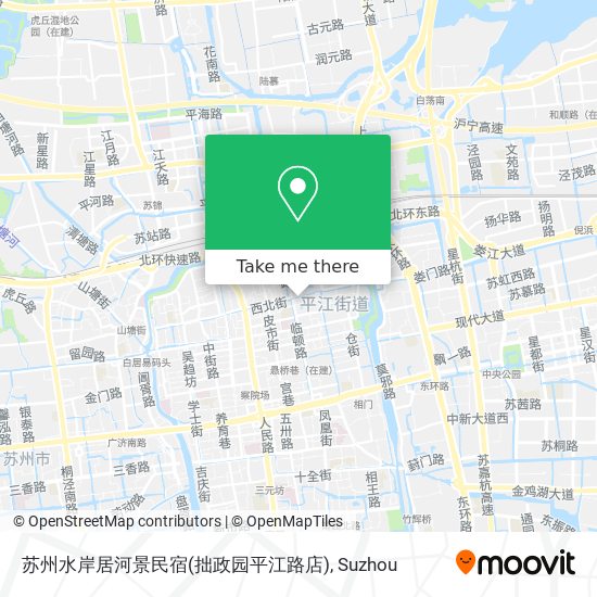 苏州水岸居河景民宿(拙政园平江路店) map