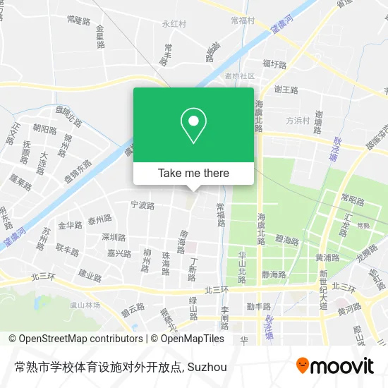 常熟市学校体育设施对外开放点 map