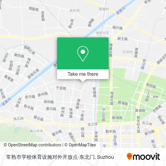 常熟市学校体育设施对外开放点-东北门 map