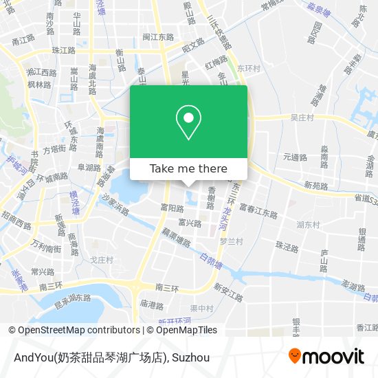 AndYou(奶茶甜品琴湖广场店) map