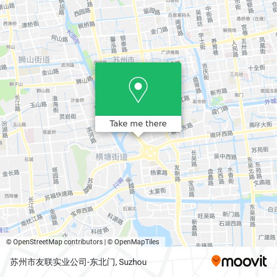 苏州市友联实业公司-东北门 map