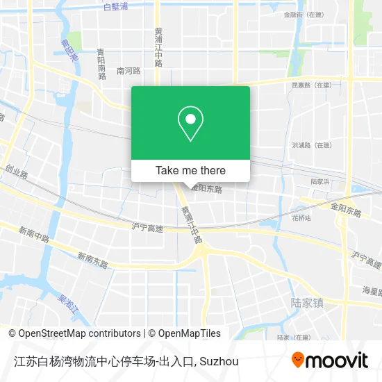 江苏白杨湾物流中心停车场-出入口 map