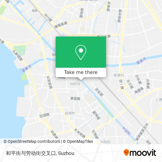 和平街与劳动街交叉口 map