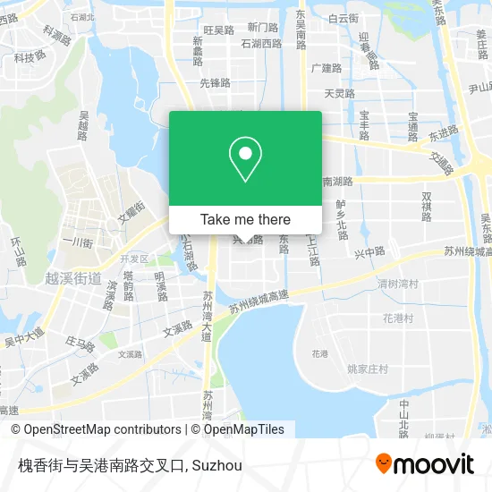 槐香街与吴港南路交叉口 map