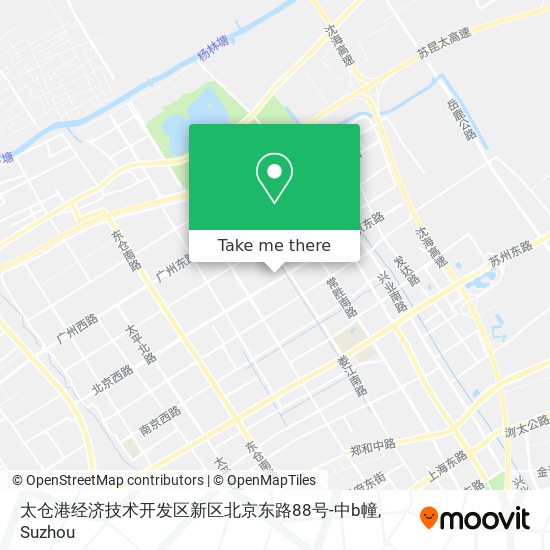 太仓港经济技术开发区新区北京东路88号-中b幢 map